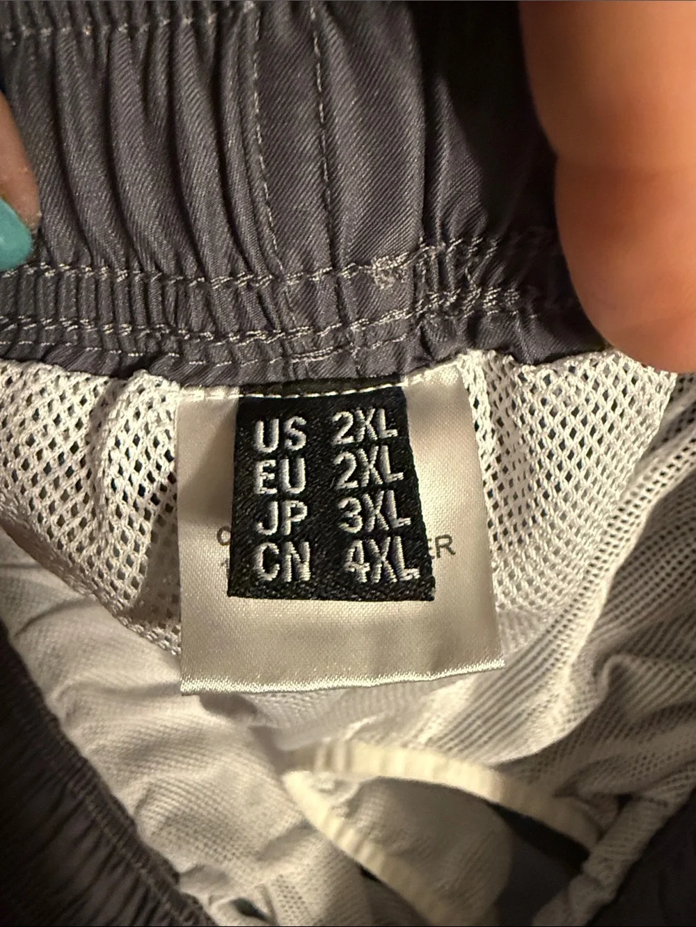 Men's Swim Trunks in Charcoal with Yellow Drawstring